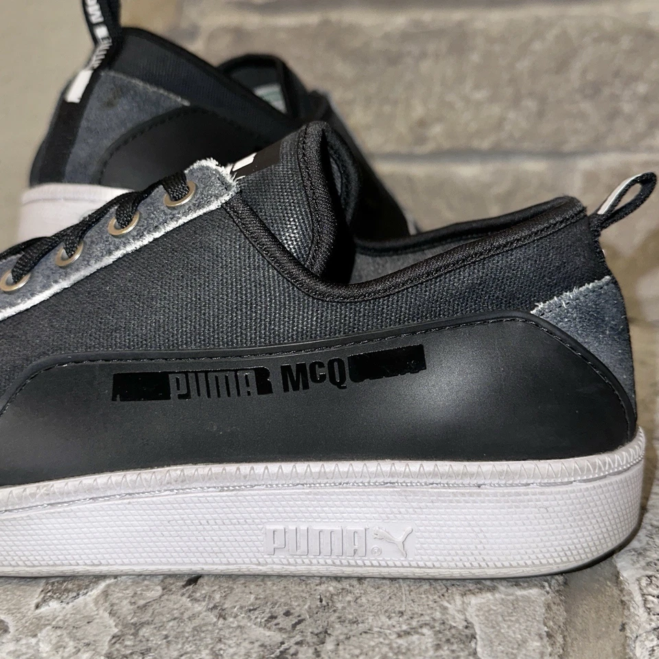 Near Mint Puma x Alexander McQueen Suede Denim Low Sneakers Shoes 11 Men - Image 2 of 4