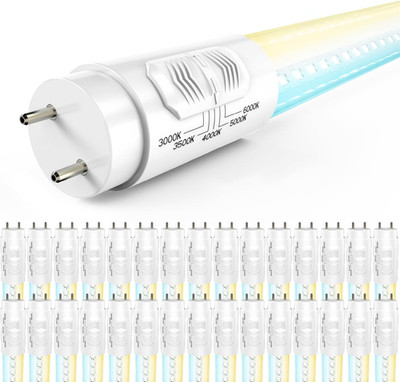 Sunco 30 Pack 4ft LED T8 Bulbs, 18W, 2200LM, Selectable CCT, UL Listed