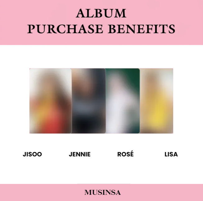 BLACKPINK DEADLINE 3RD MINI ALBUM MUSINSA EVENT PICK UP OFFICIAL