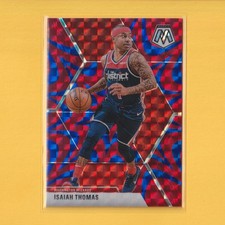 2019-20 Panini Mosaic Reactive Blue Prizm #152 Isaiah Thomas