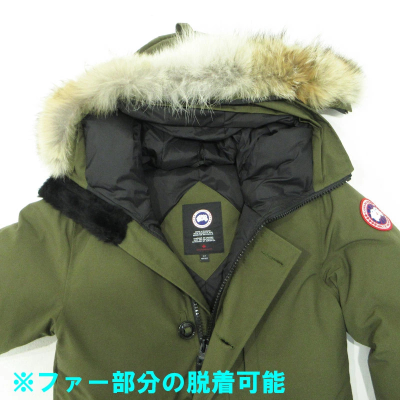 CANADA GOOSE JASPER Hoodie Down Jacket 3438JM Khaki Green Size: S thumbnail 4