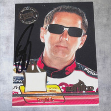 Greg Biffle 2012 PRESS PASS IGNITE autographed RACE USED FIRESUIT MATERIAL card