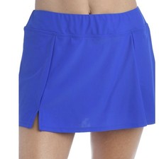 AMERICAN BEACH 1X SWIM SKIRT ROYAL BLUE TANKINI BOTTOM LINED NWOT