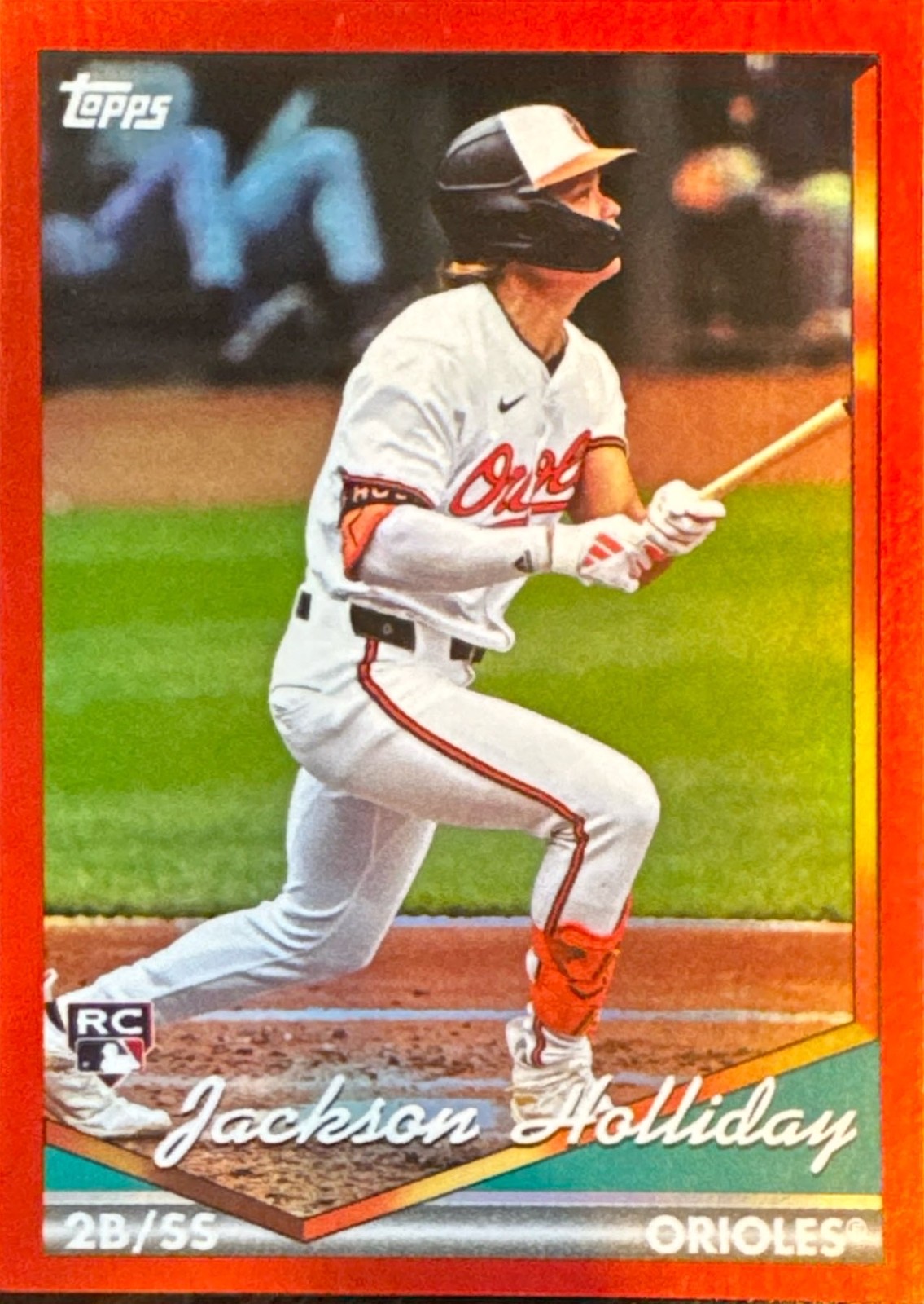 2024 Topps Archives #293 Jackson Holliday Red Hot Foilboard #/50