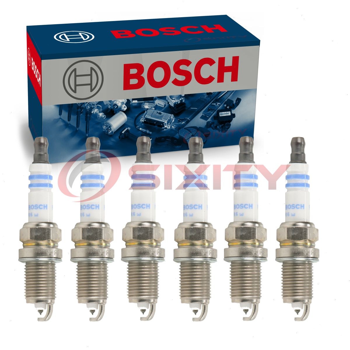 6 pc Bosch Platinum Spark Plugs for 1993-1997 Mazda MX-6 2.5L V6 Ignition rg