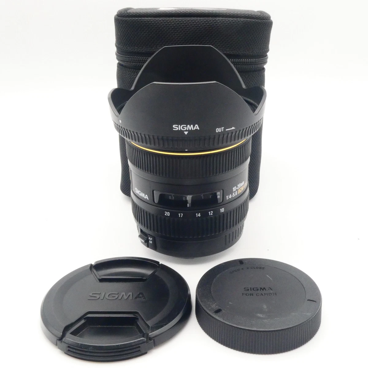 Sigma DC Camera Lenses 10-20mm Focal f/4-5.6 Maximum Aperture for