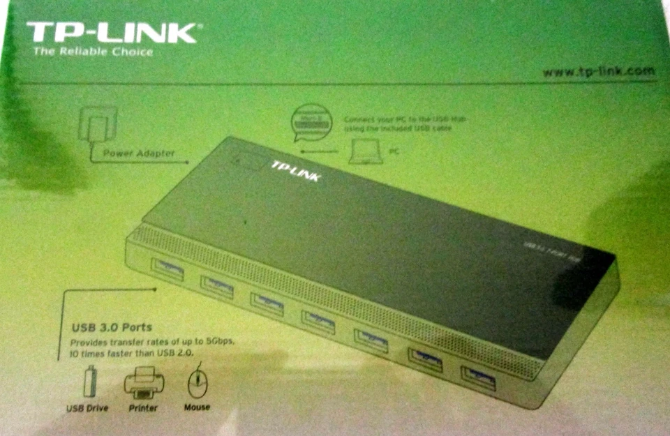 TP-LINK USB 3.0 7-PORT HUB~MODEL UH700~NEW/FACTORY SEALED BX - Image 3 of 4