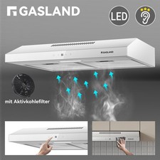 Dunstabzugshaube 60 cm Abluft Umluft Unterbauhaube 214 m³/h mit Aktivkohlefilter