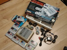 Boxed SNES / Super Nintendo Games Console + Super Mario World + Games + 2 Pads!