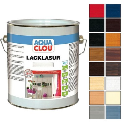 CLOU AQUA CLOU LACKLASUR L17 2.5 LTR Auffrischen lackierter Holzoberflächen