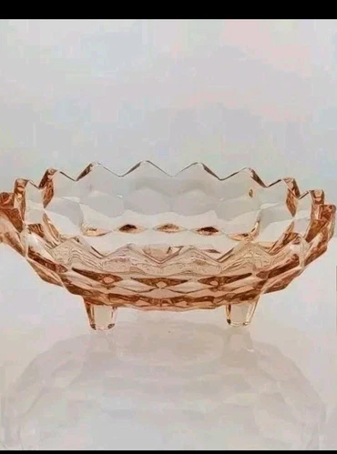 Whitehall Peach 6" Three Footed Bon Bon Bowl Dish By Colony