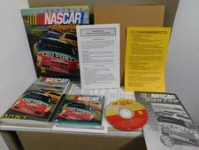 Vtg NASCAR Racing Papyrus, 1994 - PC Windows MS-DOS 5.0 CD-ROM W/ Manual Box
