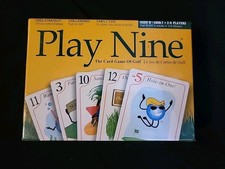 PLAY NINE The Card Game Of GOLF 2-6 Players Strategy Card Game Play 9 NEW SEALED