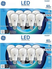 GE 60W Daylight LED Light Bulb 60 Watt Replacement 16 Pack