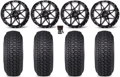 ITP Tornado 15'' Wheels Black 33'' Regulator 2 Tires Can-Am Defender
