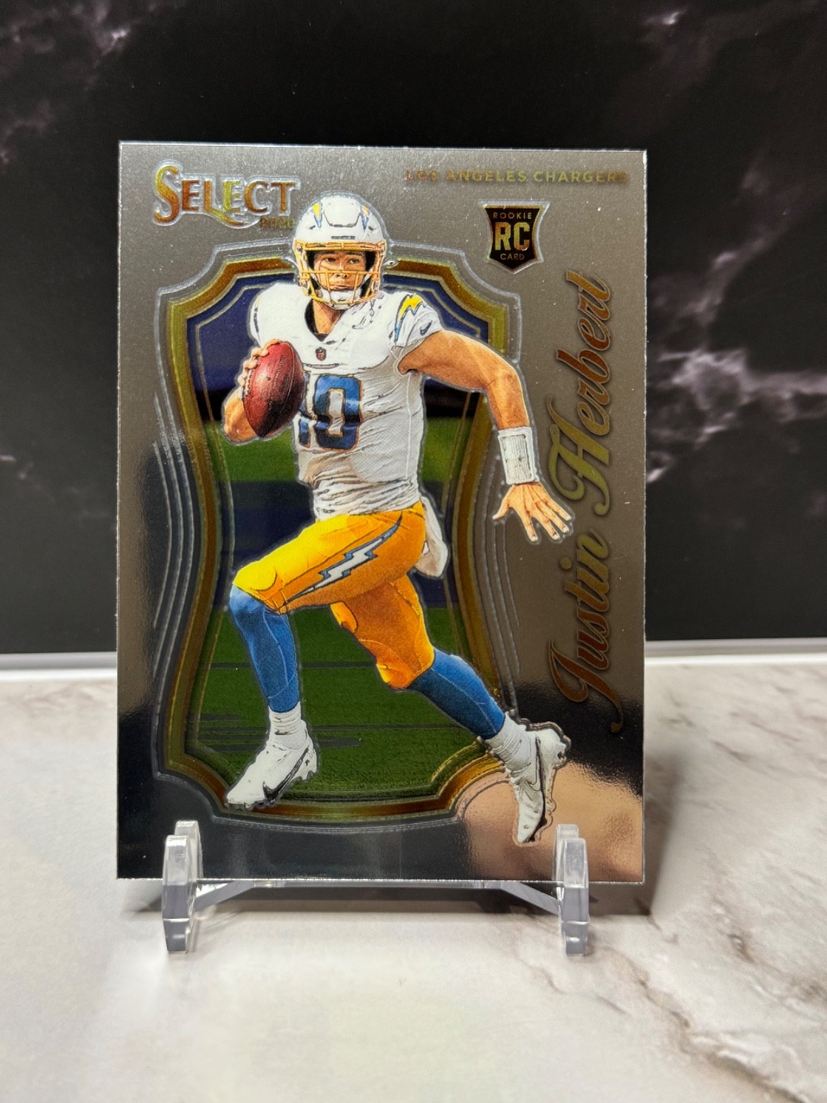 2020 Panini Select - Select Certified Rookies Justin Herbert #SCR-4 (RC)