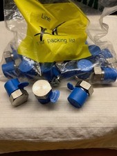 Hydraulic Fittings 3/8" JIC 37 Degree Flare Tube 6AN806 316 Stainless Plugs SSP