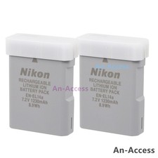 2Pcs Genuine Nikon EN-EL14a Battery For P7800 P7700 P7100 P7000 D3100 D3200 MH24