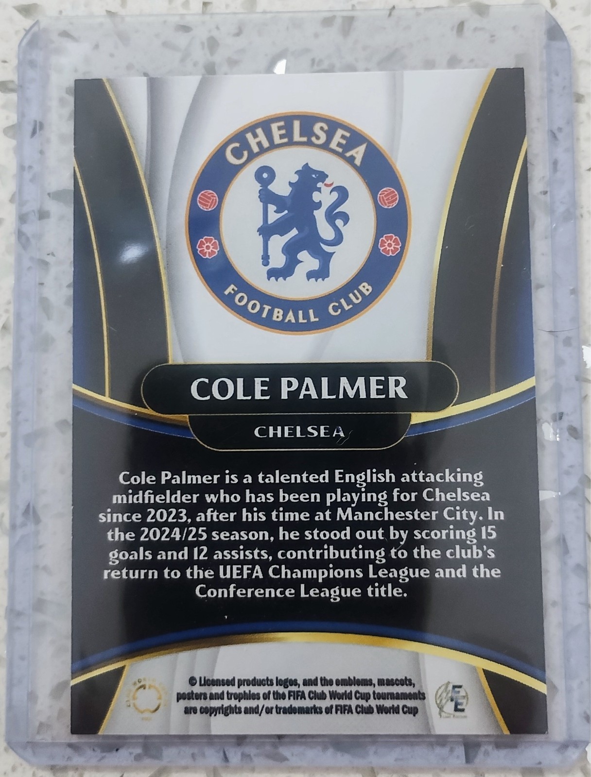 2025 FIFA CLUB WORLD CUP FE Card COLE PALMER Printed Auto Chelsea view 2
