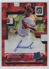 2022 Panini Donruss Optic Red Cracked Ice Prizm 15/25 Joan Adon Auto 0r2f