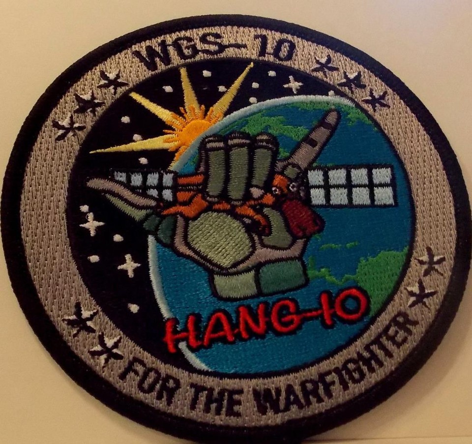 Wgs Patch WGS 10 HANG-10 SATELLITE VEHICLE MISSION USAF PATCH WIDEBAND GLOBAL ...