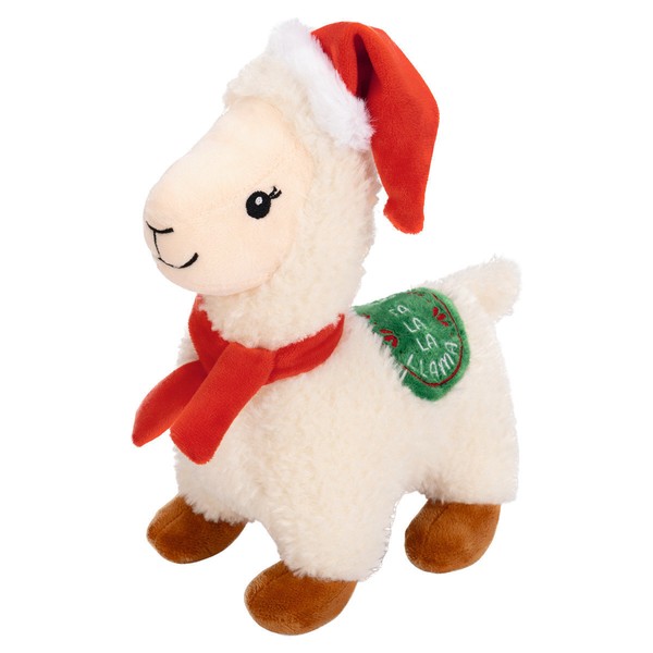 Beeztees Hundespielzeug Xmas PlüSch Lama 29X20X11 Cm Ohne Squeaker Weiß-image