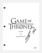 Sean Bean Signed Autographed Game of Thrones Pilot Script Ned Stark ACOA COA