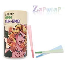 Organic 1 1/4 Size Pre-Rolled Cones | 100 Pack | Slow Burning Papers 108mm