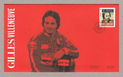 Canadian FORMULA-1 champion GILLES VILLENEUVE = Official FDC Canada 2017