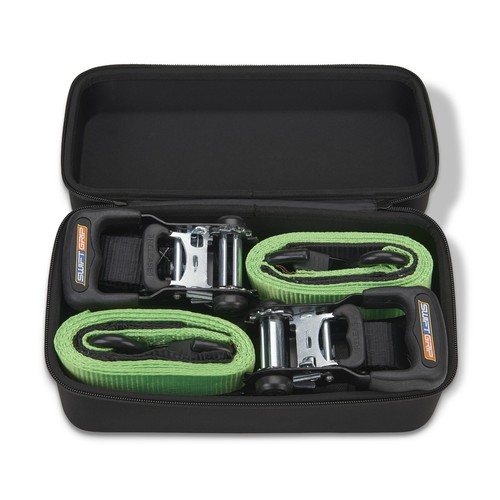 Swift Grip Ratchet Tie Down Strap Kit (2) 1.5" x 8' Heavy Duty Tie-Downs - Green - Picture 5 of 8