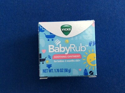 Vicks Baby Rub soothing ointment, comfort, sooth, calm, for babies 3 months + 