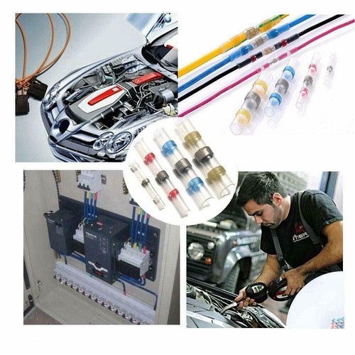 50Pcs Waterproof Solder Seal Heat Shrink Sleeve Wire Butt Terminals Connectors - 第 8/8 張圖片