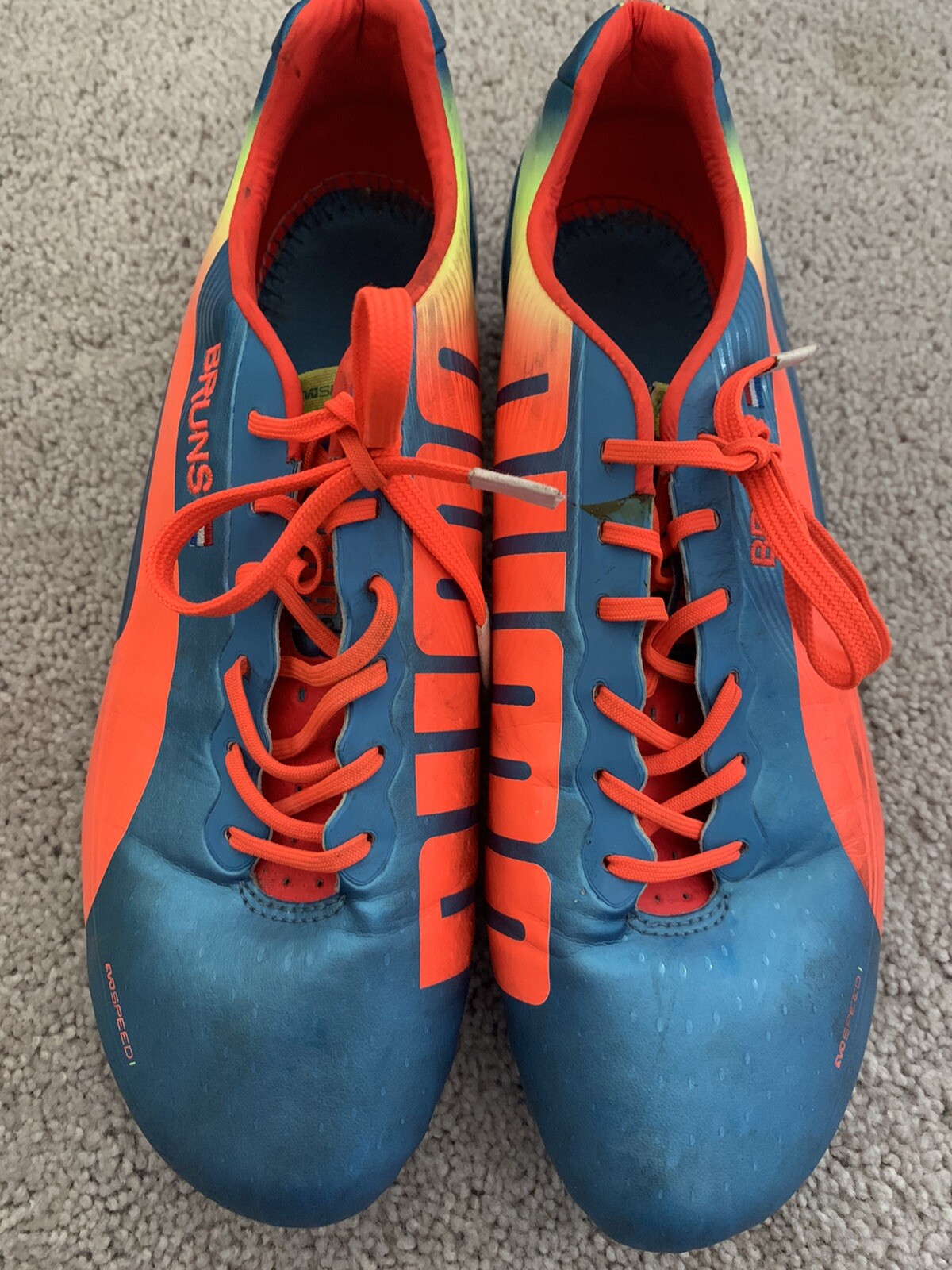 puma evospeed blue orange