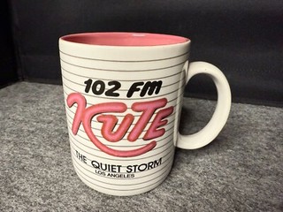 Vintage KUTE Los Angeles Radio Mug The Quiet Storm 102 FM