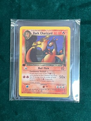 1st Edition Team Rocket Dark Charizard #21/82 – Non-Holo Pokémon