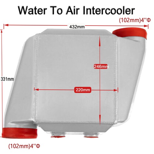Aluminum Liquid Water To Air Intercooler 4