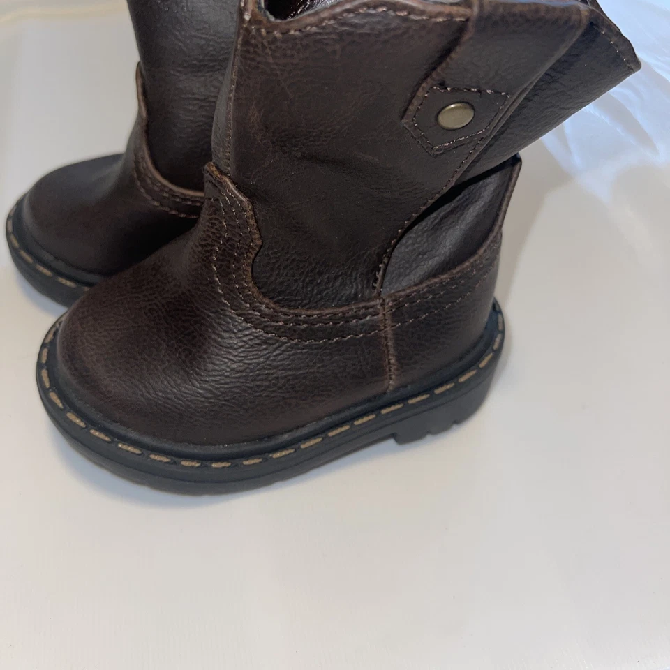 Botas de Vaquero Garannimals Marrón Imitación Cuero Niño/Niño Nuevas Con Etiquetas Foto 3 de 4