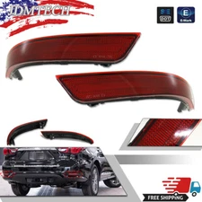For 2016-2020 Infiniti QX60 Rear Bumper Reflector Lights Trims RED Pair LH & RH