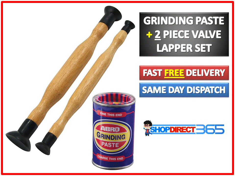 Abro Valve Grinding Paste Tin Fine & Coarse Grade + 2 Lapping Sticks