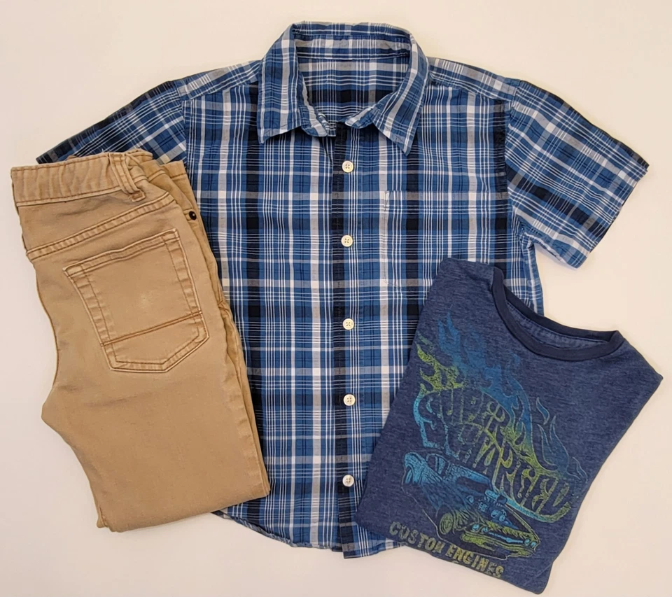 Boys Size 7 Lot of Shirts & Pants Six Piece with Gymboree Items - Image 3 of 4