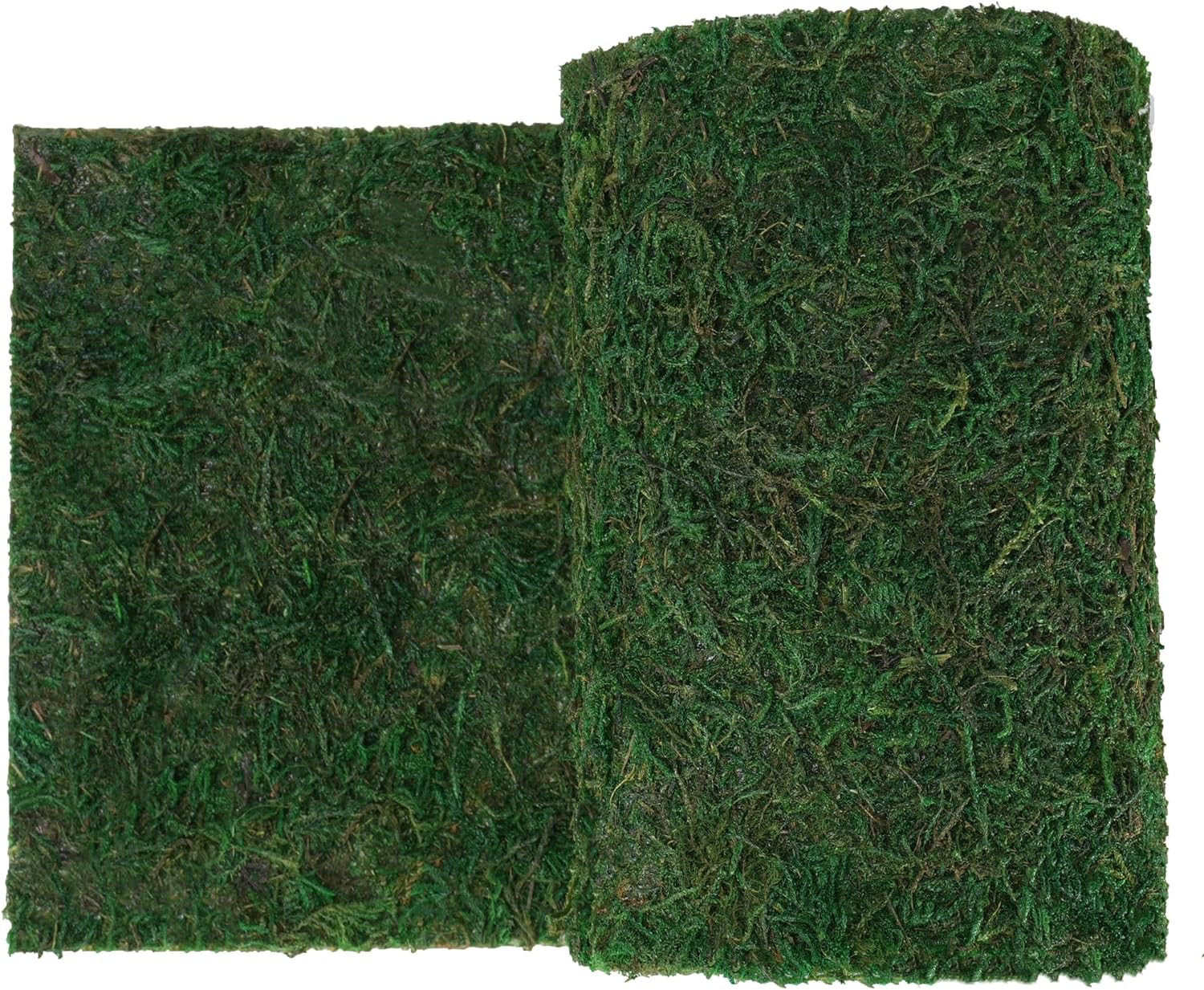 Byher Dried Moss Table Runner for Party Garden Decoration , Dark Green 14cm X  x