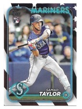 2024 Topps Update Series SAMAD TAYLOR RC Independence Day 52/76 -MARINERS-
