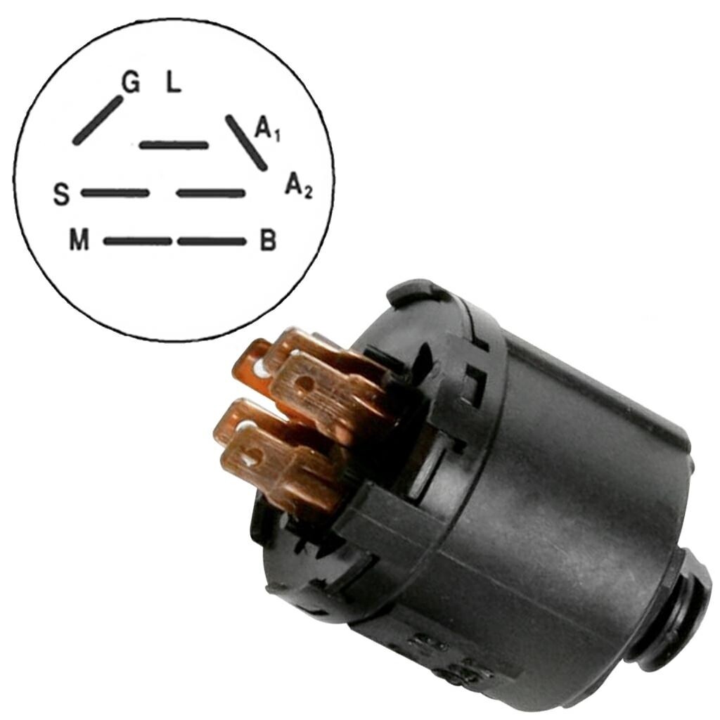 Interruttore Accensione Universale 12V Con Chiave - 5/7 Pin Per Motorino Di Avviamento Auto E Moto - Foto 11