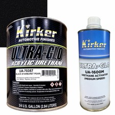 0.75 Gal Kirker Ultra-glo Car Paint Black Starburst Ua-70357 W Medium Activator