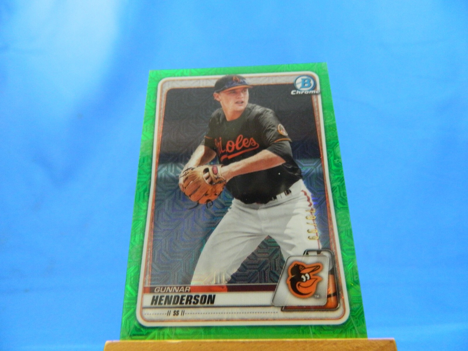 Gunnar Henderson Bowman Chrome 2020 Prospects BCP-134 Green Refractor /99