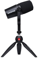 microphone podcast microphone shure mv7 usb podcast microphone stand
