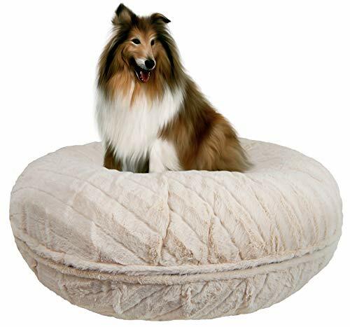 Bessie And Barnie 24-Inch Bagel Bed For Pets, X-Small, Natural Beauty (616043408361)