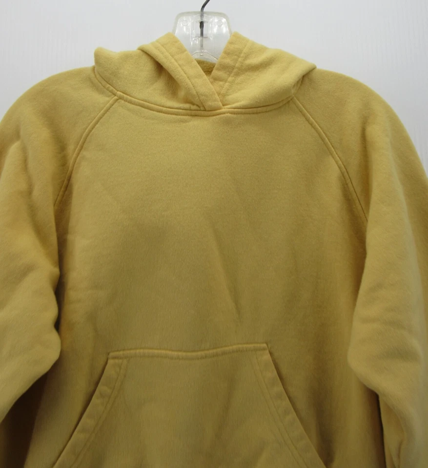 Sudadera DE COLECCIÓN Champion Mujer Mediana Amarilla Pullover Sudadera con Capucha Corte en Blanco Años 90 * Foto 2 de 4