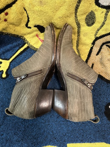 FRYE Sacha Moto Short Women’s Bootie Double Zip Olive Green Boots Sz US 10 B - Picture 15 of 15