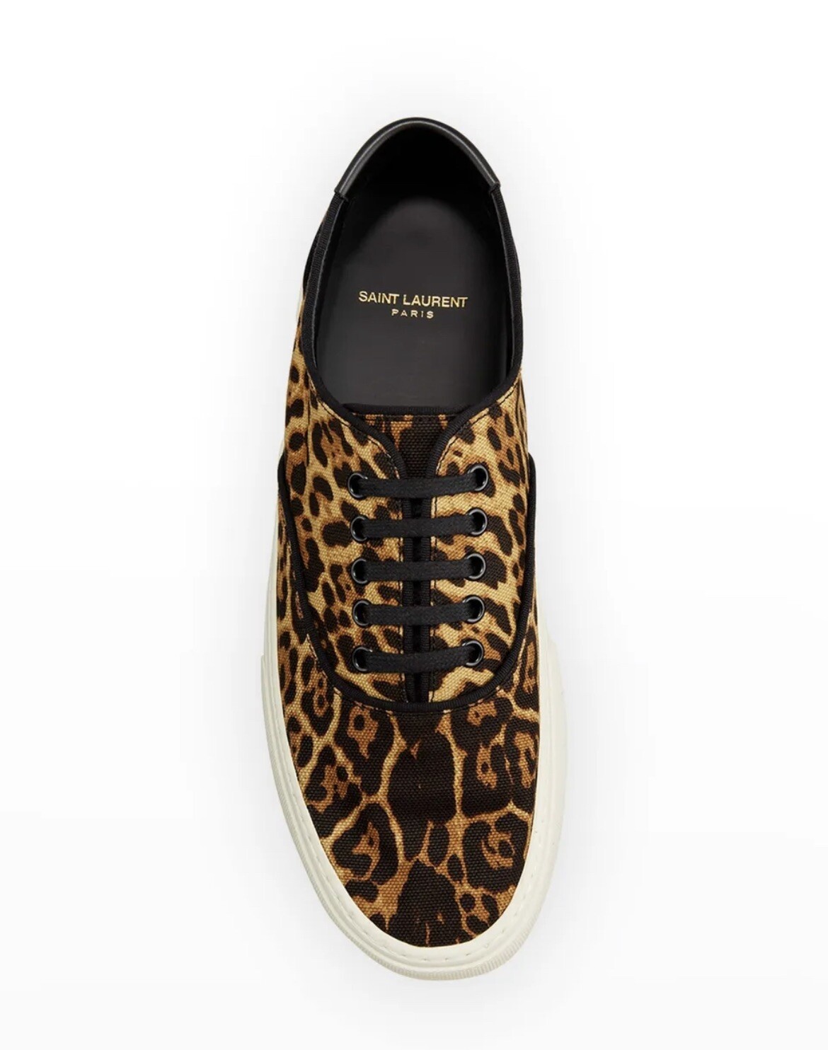 Sneakers basse donna Saint Laurent stampa leopardata Venezia taglia 40 5
